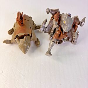 Transformers Beast Wars Rat Trap Bundle of 2 Incomplete Vintage 90s KO